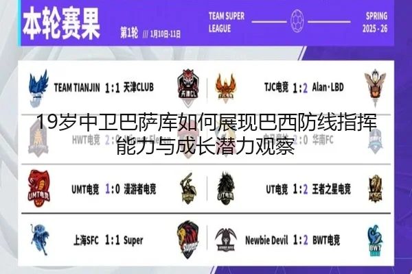 19岁中卫巴萨库如何展现巴西防线指挥能力与成长潜力观察